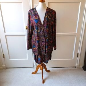 Michele vintage 80's paisley skirt set NWT Sz 10